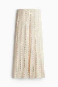 Pantalon en dentelle de jersey