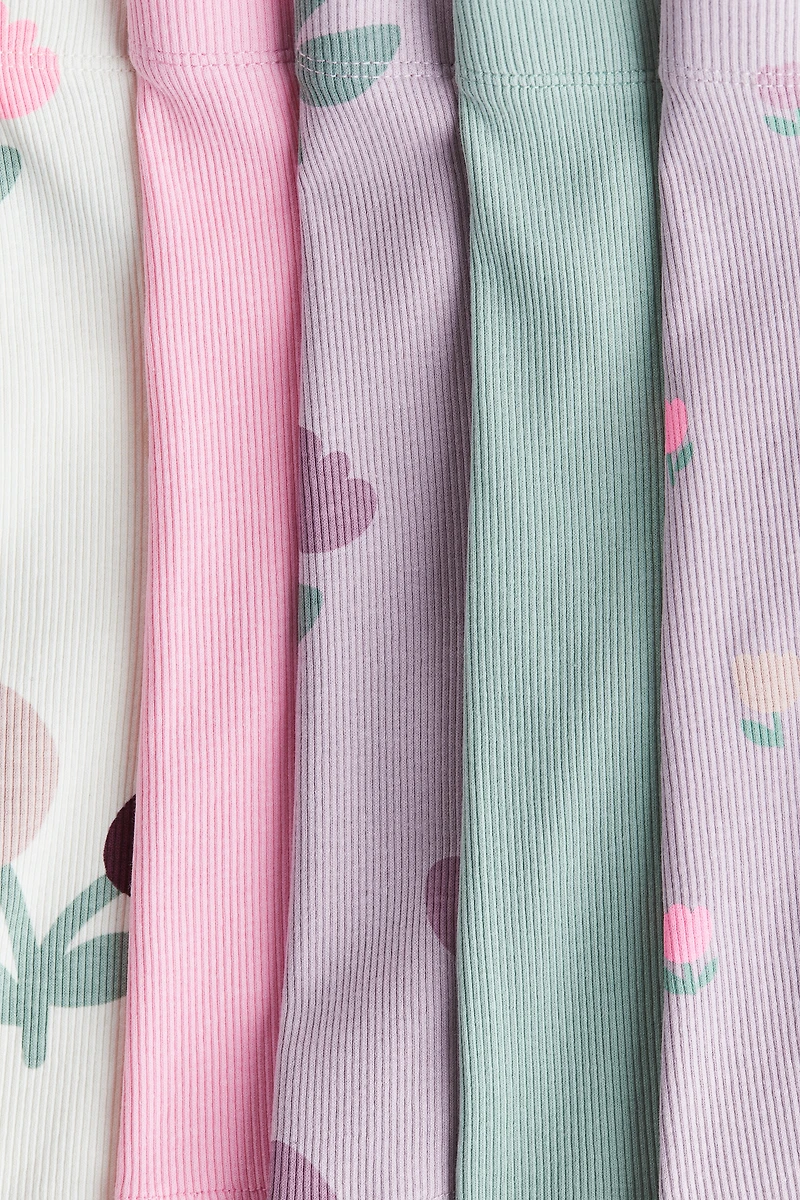 5-Pack Ribbed Bike Shorts