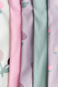 5-Pack Ribbed Bike Shorts