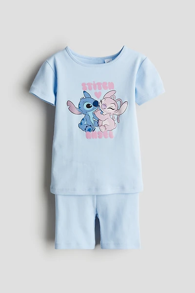 Snug Fit Printed Jersey Pajamas