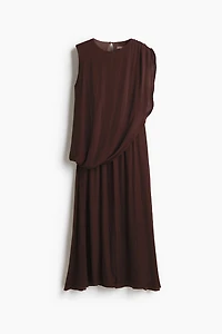 Draped Satin Dress