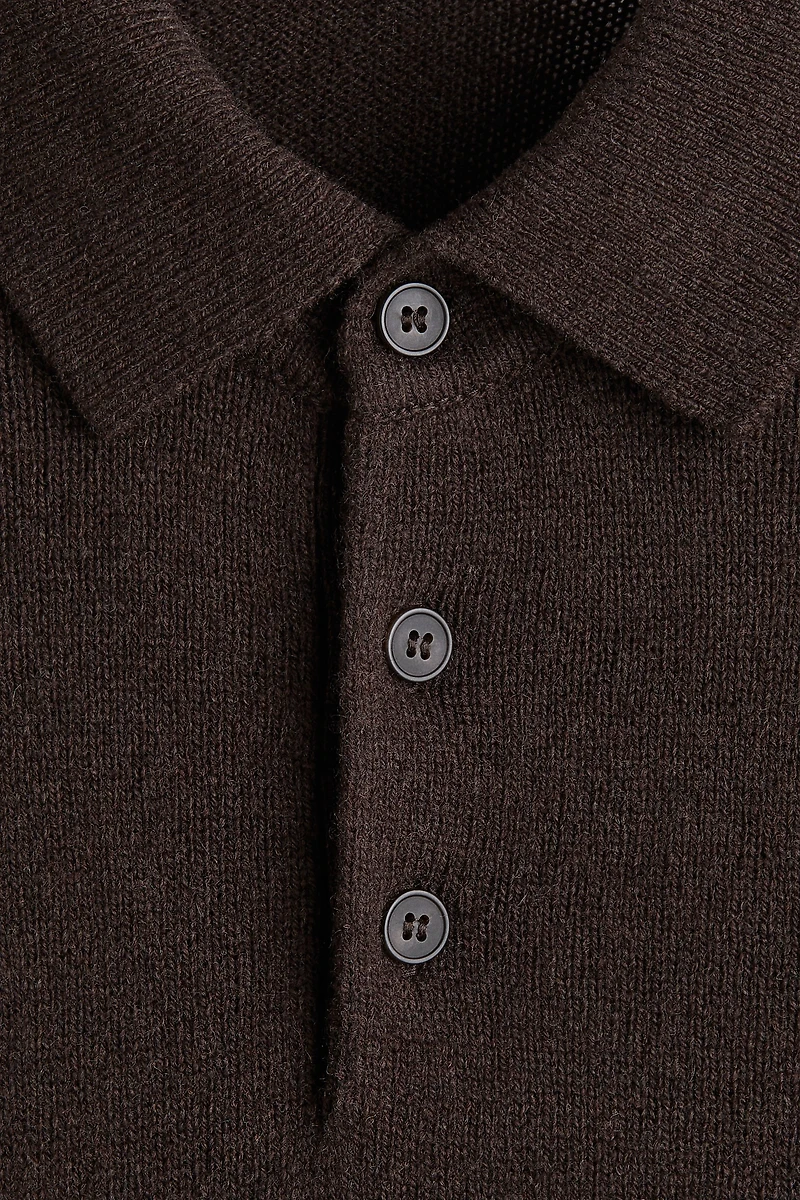 Regular-Fit Wool Polo Shirt