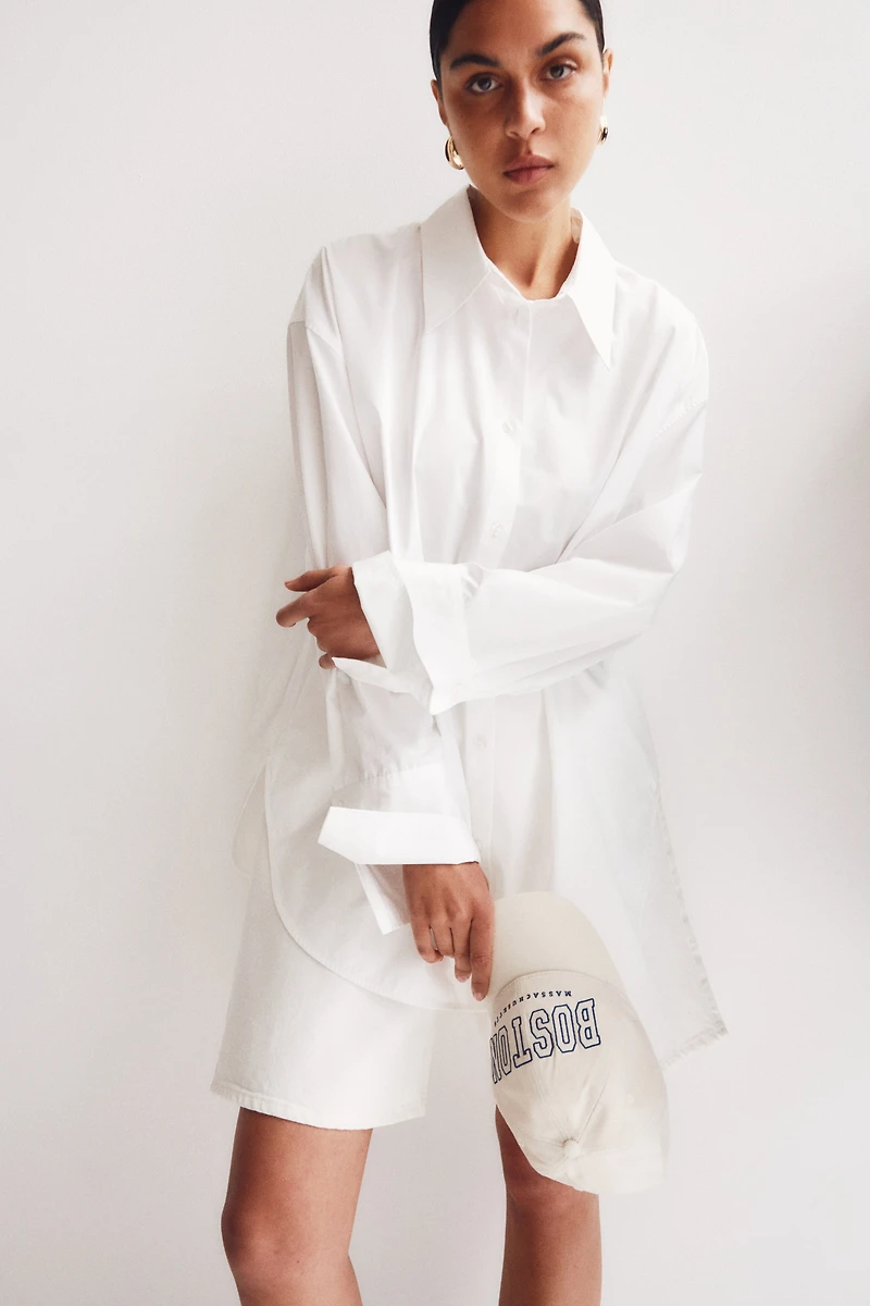 Embroidered-motif Twill Cap