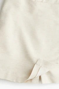 Linen-Blend Skort