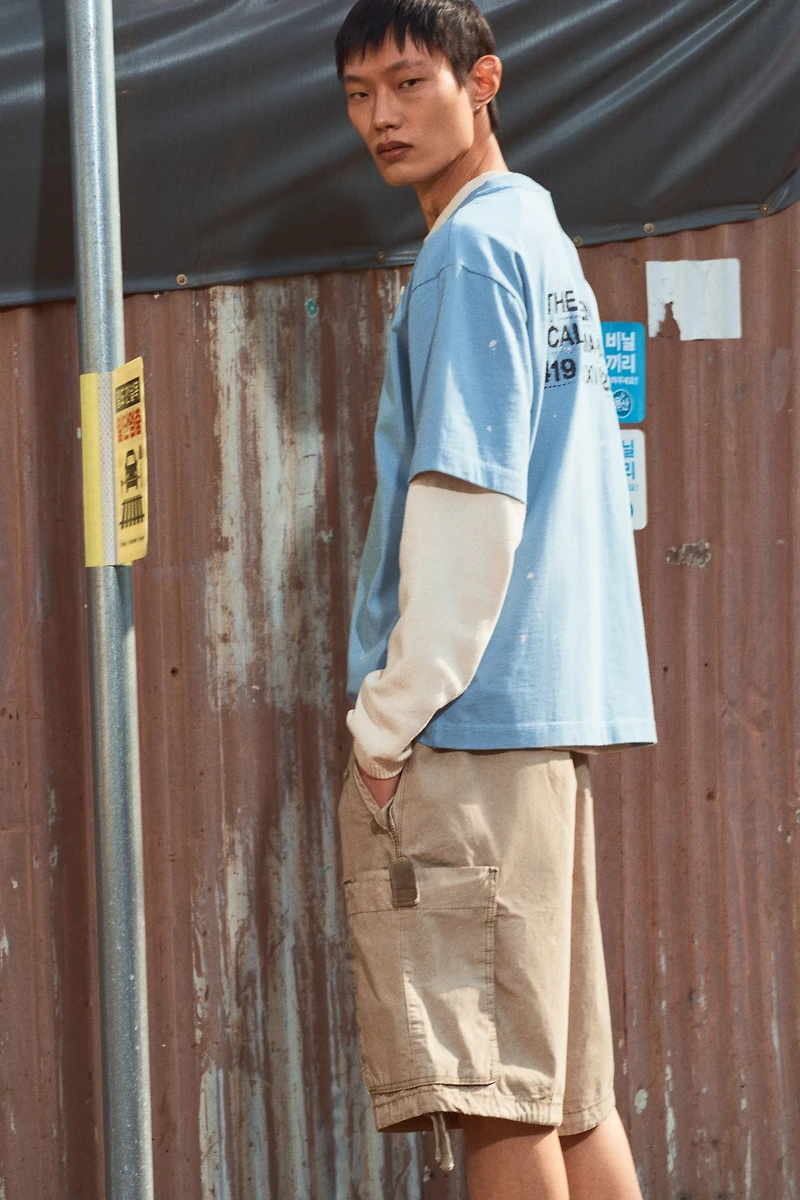 Loose-Fit Cargo Shorts