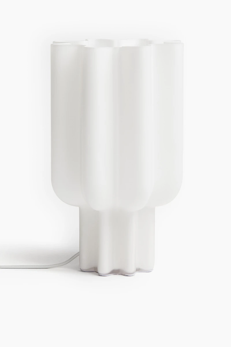 Lampe de table en verre