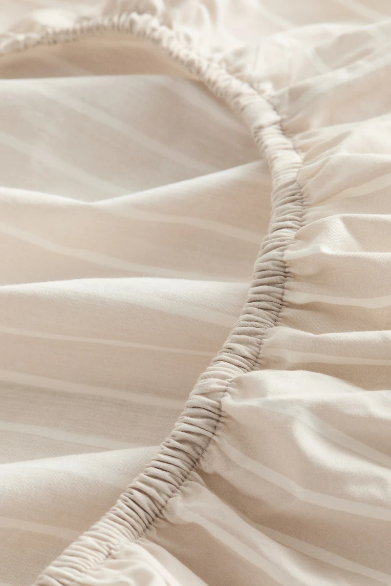Cotton Percale Fitted Crib Sheet