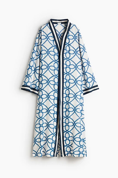 Cafetan de plage imprimé