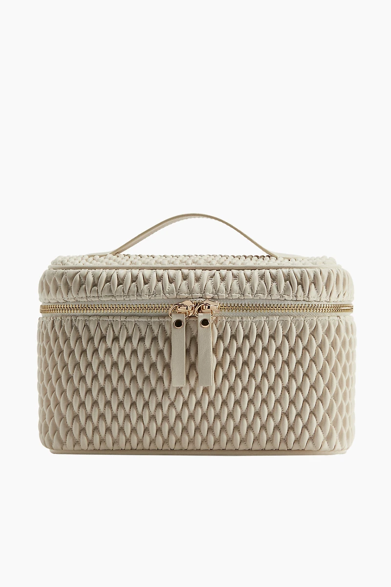 Quilted Boxy Makeup Bag
