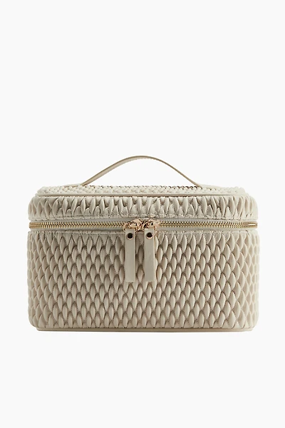 Quilted Boxy Makeup Bag