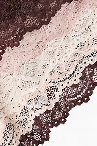 Lot de 5 culottes Hipster en dentelle