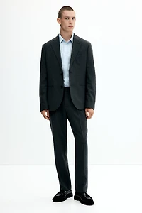Regular-Fit Wool-Blend Jacket