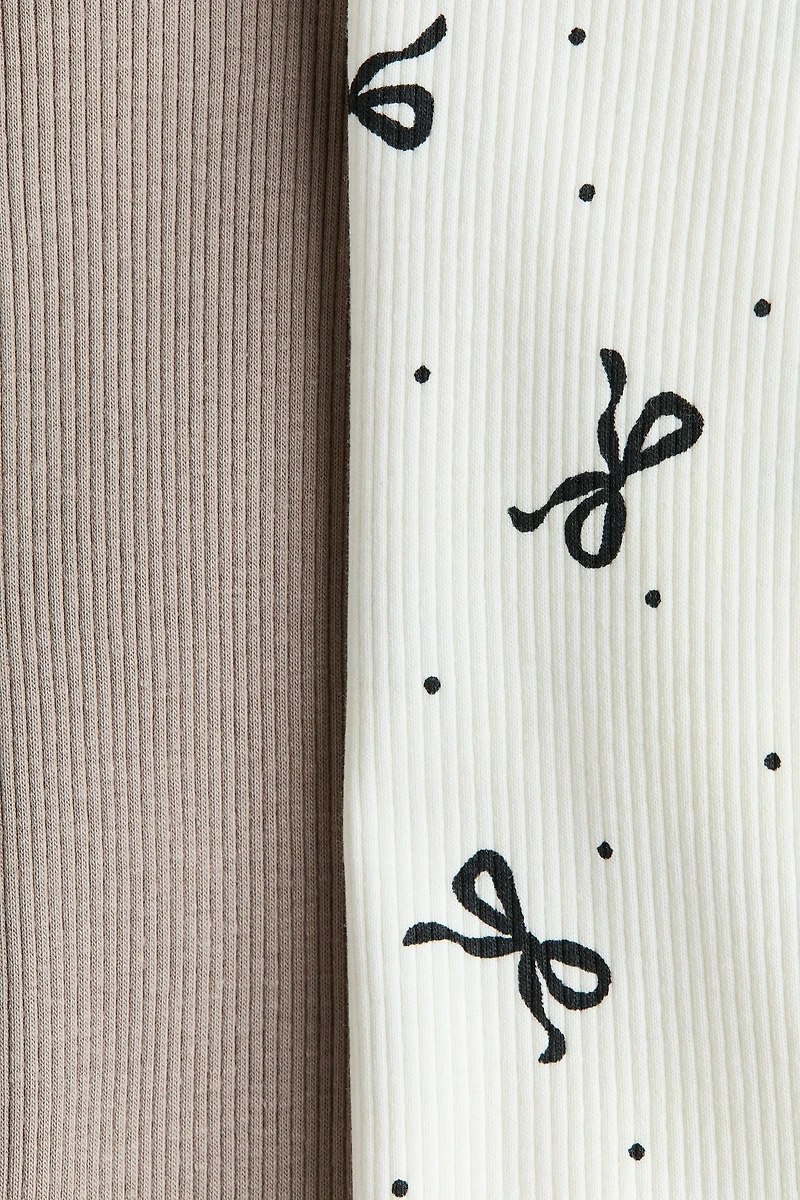 2-Pack Ribbed Cotton Tops