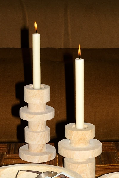 Large Sandstone Candleholder