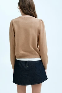 Puff-Sleeved Sweater