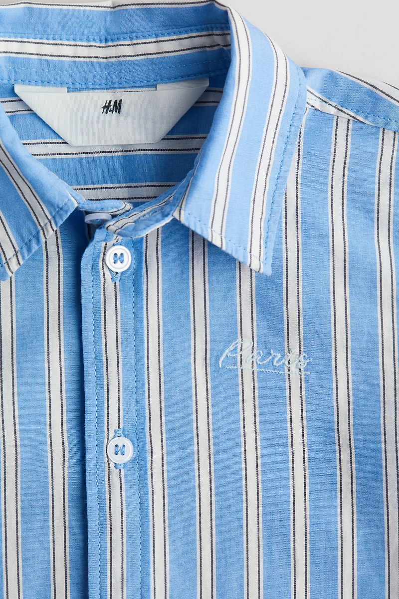 Chemise en popeline de coton