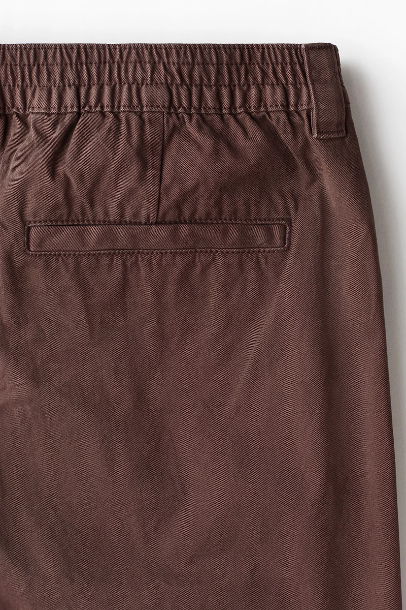 Short de coutil coupe décontractée en coton