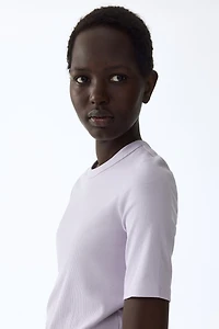 T-shirt côtelé