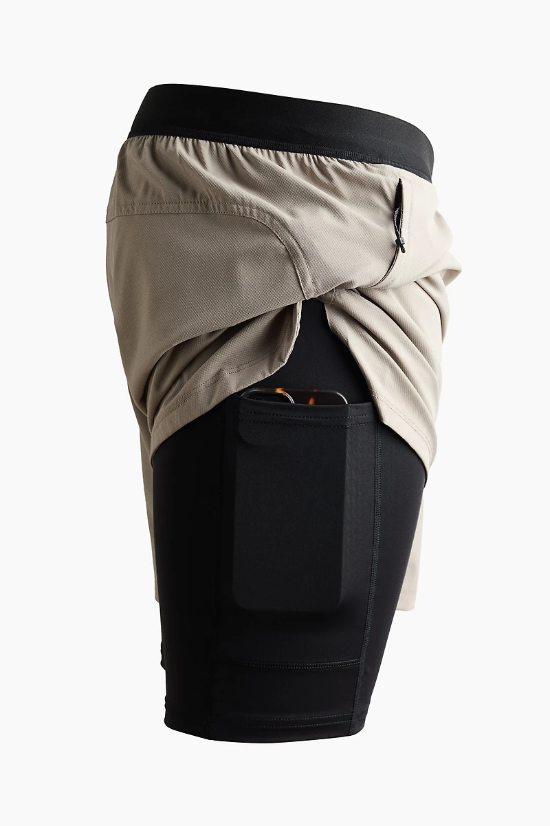 Double-Layered Sports Shorts with DryMove™