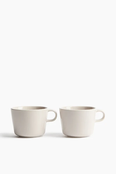 2-Pack Porcelain Tea Mugs