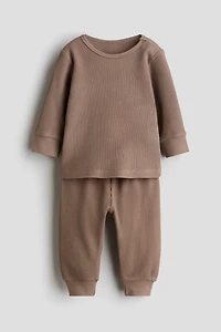 Ensemble en coton gaufré
