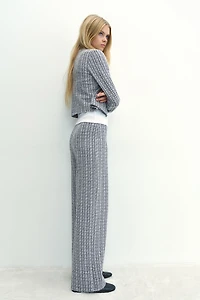Pantalon en jersey texturé