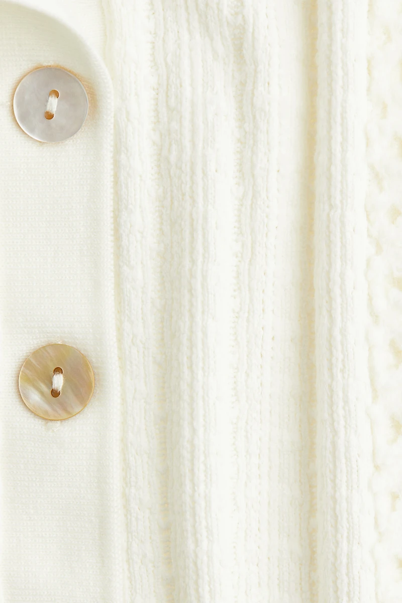 Open-Knit Polo Shirt