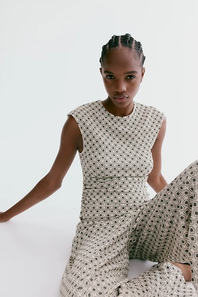 Haut en jersey texturé