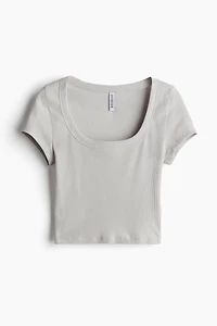 Ribbed Crop T-shirt