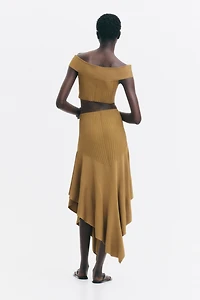 Knit Asymmetric Skirt