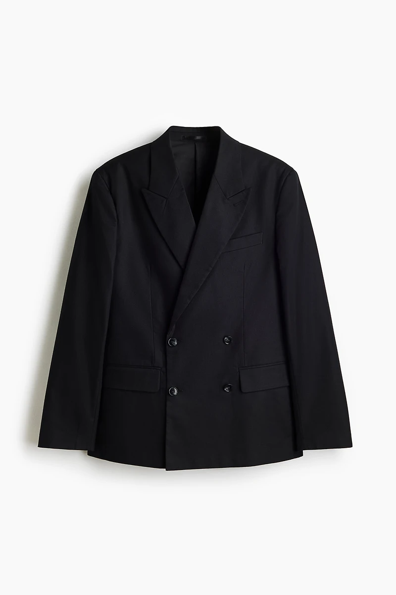 Relaxed-Fit Double-Breasted Jacket