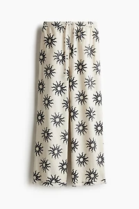 Linen-Blend Drawstring Pants