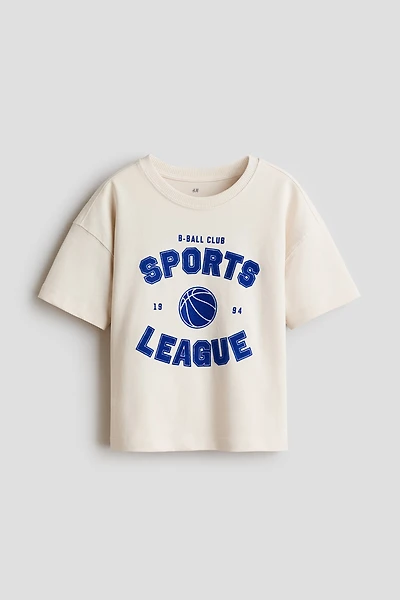 Oversized Printed Cotton T-Shirt