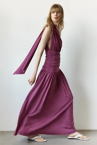 Draped Jersey Dress
