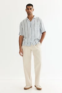 Regular-Fit Linen-Blend Resort Shirt