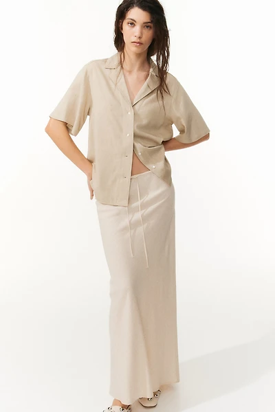 Chemise ample avec col cubain
