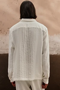 Chemise classique à col cubain