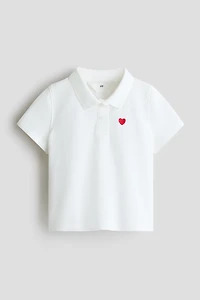 Cotton piqué polo shirt