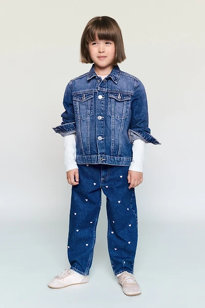 Loose-Fit Barrel-Leg Jeans