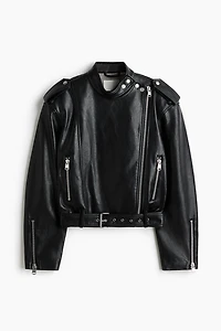 Coated Biker Jacket