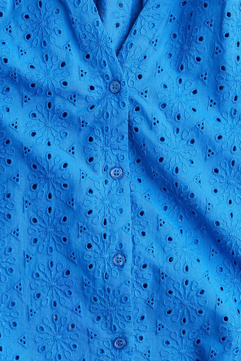 Eyelet-Embroidered Blouse