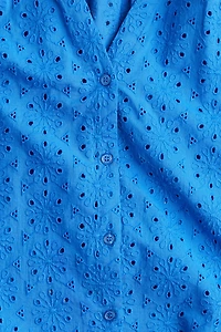 Eyelet-Embroidered Blouse