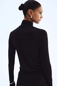Viscose Turtleneck Top