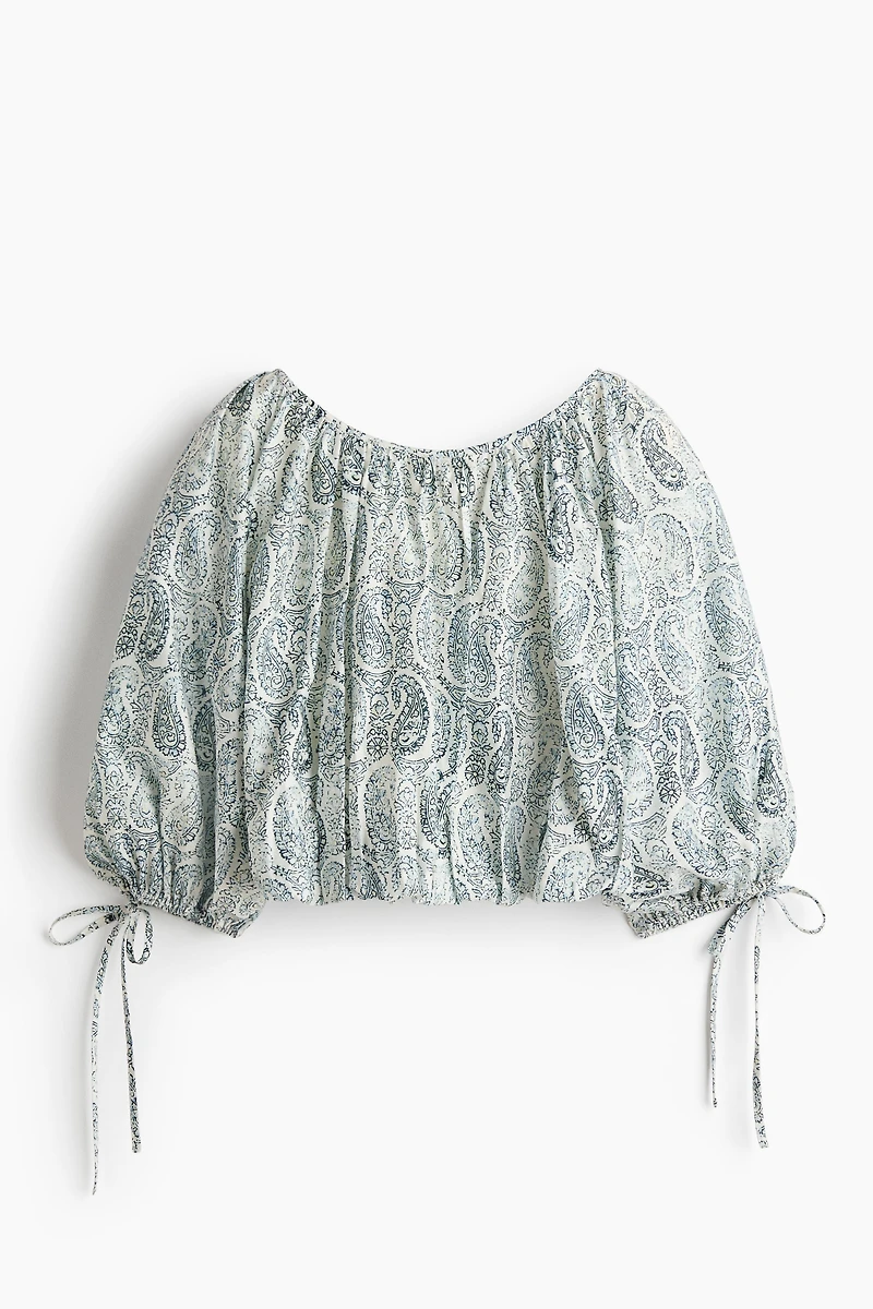 Oversized Tie-Detail Blouse