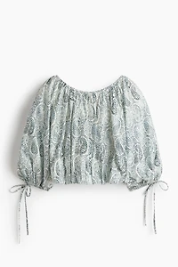 Oversized Tie-Detail Blouse