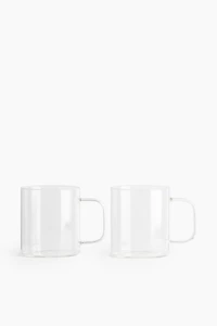 2-pack Glass Mugs