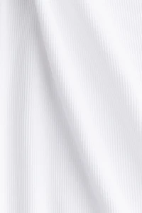 Ribbed Silk-Blend Tank Top