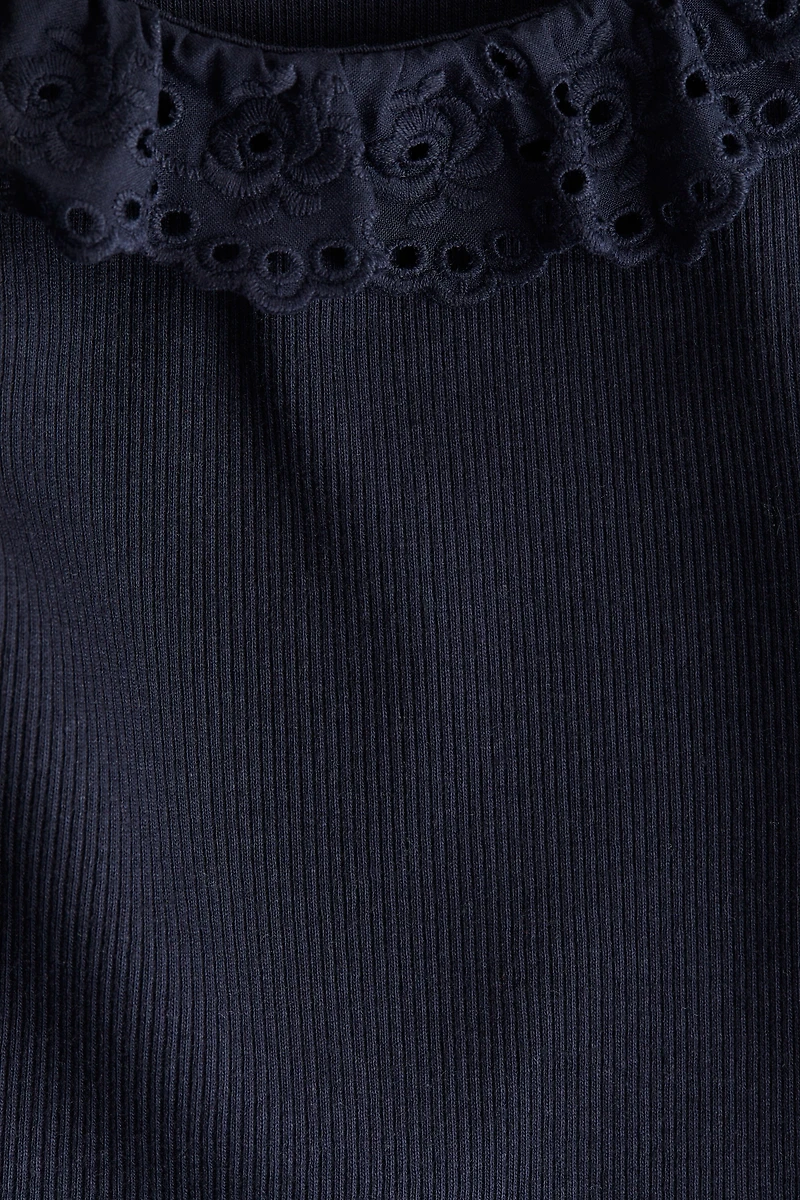 Ruffle-Collar Top