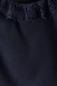 Ruffle-Collar Top