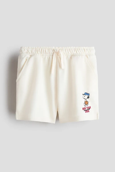 Motif-Detail Sweatshorts